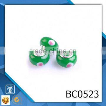 High quality lampwork glass beads wholesale european custom engraved murano glass bead for jewelry making BC0523