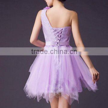 China Factory Wholesale Purple Prom Dress photo-3