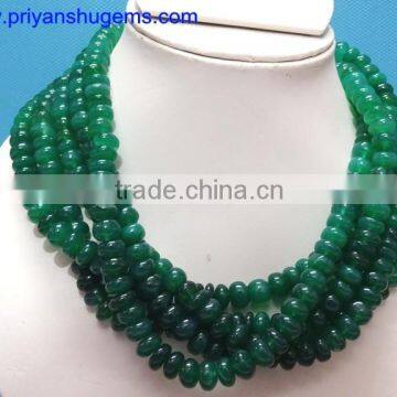 Green onyx smooth beads