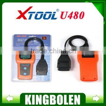 New Arrival U480 OBD2 OBDII LCD Car AUTO Truck Diagnostic Scanner Fault Code Reader Scan free shipping