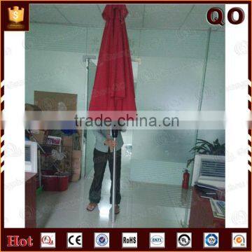 Ooutdoor Use Red Fabric Material Wooden Beach Umbrella With Logo photo-2