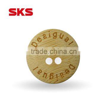 natural laser Bamboo button with high quality
