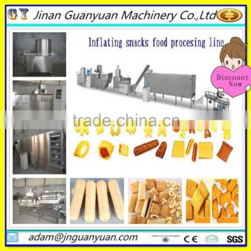 Chinese puffed core filling snack food processing line/ extruder machinery