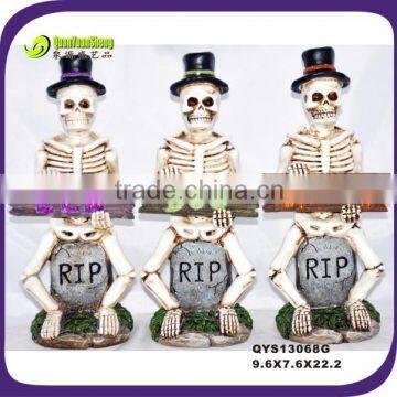 various type choice plastic resin skull on Halloween