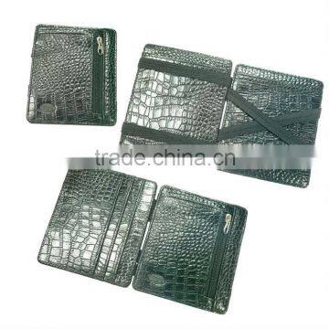 Crocodile Grain Leather Magic Wallets for promotion