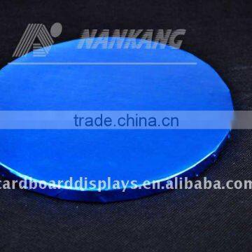 wholesale food packaging containers Rounded Cake boards blue