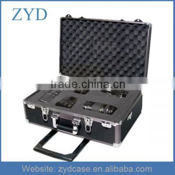 High Grade Hard Aluminum Rolling Camera Case With Foam ZYD-HZMcm004