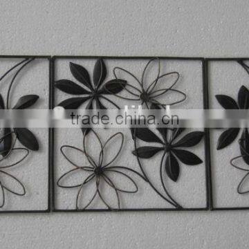 Handmade wrought iron flower for wall decor