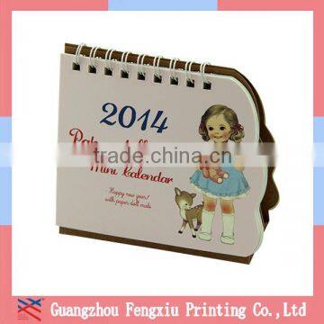 2015 unique desk beautiful&fashion creative desk calendar designs with best price