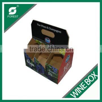 ACCEPT CUSTOM ORDER CORRUGATED WINE CARRIERS 6 PACK BOTTLES BEER CARRIERS