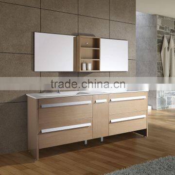 36" china affordable Sliver Mirror custom wood modern luxury hotel knock down bathroom vanity cabinet