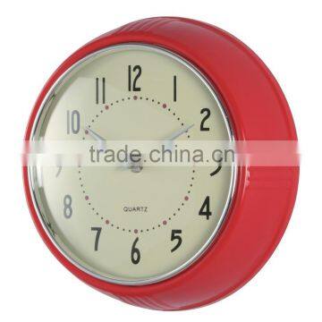 New Arrival Hot Selling 9.5 Inch Plstic/Metal Wall Clock