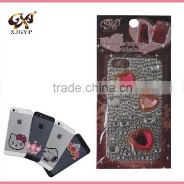 glitter sticker for iphone 5 /cell phone diamond stickers /mobile phone case stickers