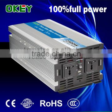 OPIP-2500-1-24v 18 months warranty multiple plug pure sine wave 24v 2500w inverter