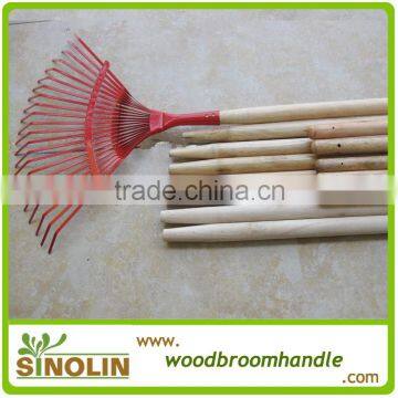 SINOLIN natural wooden rake handle Long Wooden Handle for farming rake factory