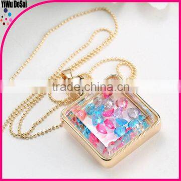 Best Selling Beautiful Women Heart-shaped Decoration Crystal Necklace photo-3