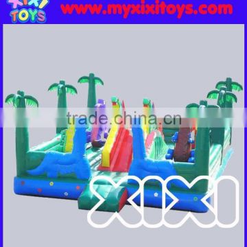 TOP quality jungle fun inflatable playground for kids, inflatable bouncy trampoline