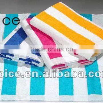 colour bar yarn dyed satin jacquard face towel