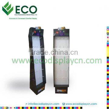 Portable Paper 3 Tier Floor Display Rack With Plastic Hanger For Spookeys Products
