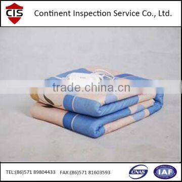 Electric mattress pad / Electric blanket / Heat Blankets Quality Inspection / Preshipment inspection service