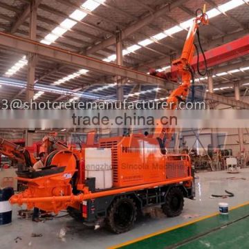 20m3/h Wet Concrete Shotcrete Machine With Robot Arm