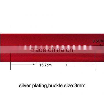 (M0803) 15.7CMX0.5CM crystal chain for napkin use,silver plating,buckle size:3mm