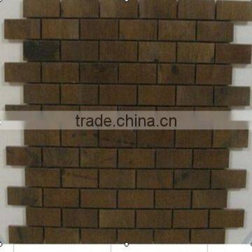 Color brilliancy metal mosaic tiles