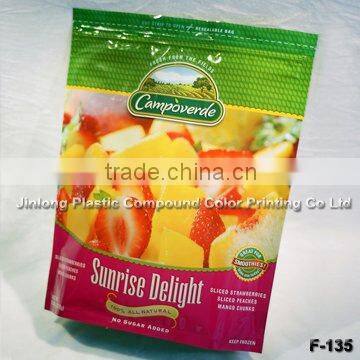 Custom printed zipper plastic bag, snack bag, stand up pouch