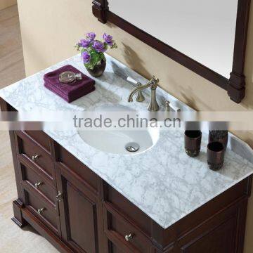 Modern Luxury Floor Standing Solid Wooden Bathroom Furniture photo-2