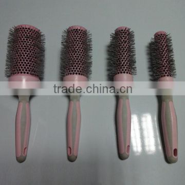 Professional anti-static plastic one piece handle hair brush