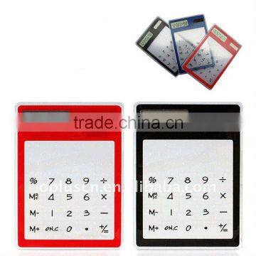 8 DIGIT TRANSPARENT TOUCH SCREEN CALCULATOR