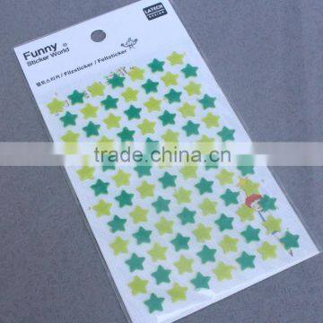 Fashionable star felt sticker