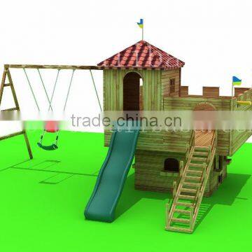 Best Sale Customized Fashion Wood Playground for Kids on Sale photo-6