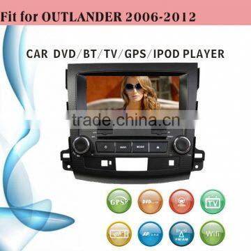 2 din car dvd player tv antenna fit for Ford Mitsubishi outlander 2006 - 2012 with radio bluetooth gps tv