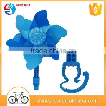 Plastic windmill decorations portable bicycle mini windmill