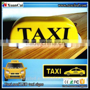 New! 2015 Hot sales 12V Taxi roof light Car Top sign outside waterproof un-programable LED TAXI display/panel/screen