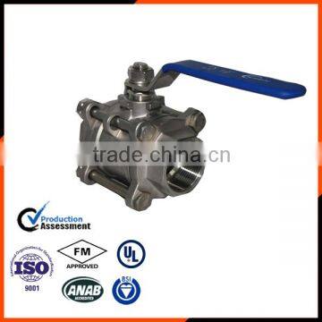 3PC SS304/316 Ball valve dn50