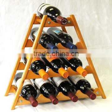 2015 original Bamboo 10 bottle Wine Rack original design bamboo/wood wine display rack wine stand wholesale