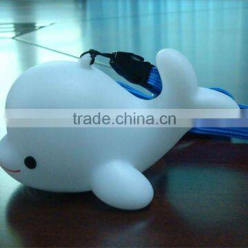 flashing gift toy whale LED necklace