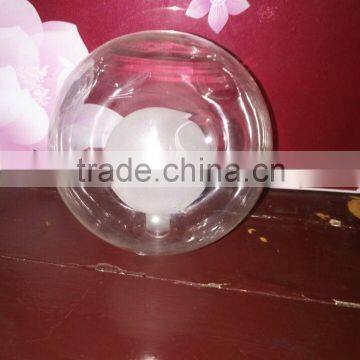 Glass Table Lamp with Ball Shade