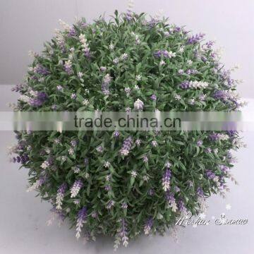 Manufacture price decorative artificial flower ball boxwood topiary ball with flower for wedding decor