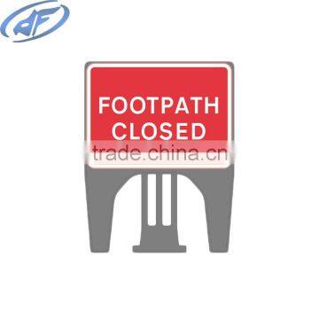 "footpath closed" Traffic Sign Self Adhesive traffic warning sign