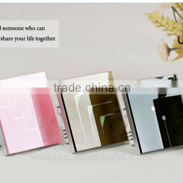 Hot Sales Wallpad Luxury White LED Indicator Waterproof Crystal Glass 110~250V German EU Standard Wall Socket Switch Quality Choice