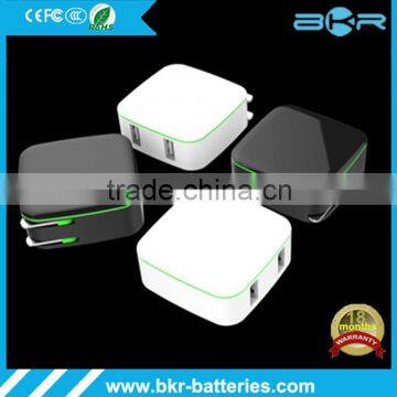 4800mAh 2-Port USB Power Adapter with Foldable Plug for iPhone,iPad,Samsung Galaxy