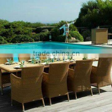 Rattan outdoor furniture dining table and chair outdoor furniture