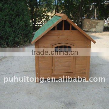 wooden dog kennel