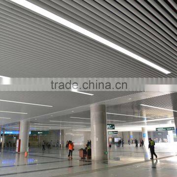 Nice Weather Resistance Wood Grain Suspended Slat Ceiling U Aluminum Screen Ceiling Tiles photo-6