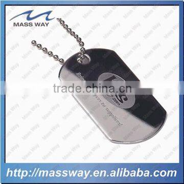 Customized Wholesale Blank Laser Engraved Cool Brass Metal Silver Dog Tag photo-1
