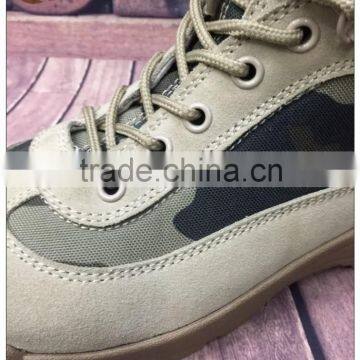 Wholesale Leather Camouflage Military Army Desert Boots With Zipper for Man photo-2
