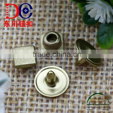 Fashion Closed Capped Engraved Logo Brass Jean Rivet for Garments photo-1